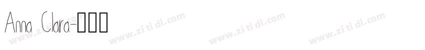 Anna Clara字体转换